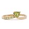 Vintage 9k Yellow Gold Ring with Peridots 1