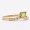 Vintage 9k Yellow Gold Ring with Peridots 4