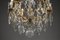 Käfig Kronleuchter aus vergoldeter Bronze mit 6 Leuchten und Anhängern aus geschliffenem Kristallglas, 1880er 6