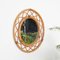 Mid-Century Round Italian Mirror in Rattan and Wicker Frame, 1960s, Image 7