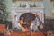 Les Parson, chimenea navideña con niños, óleo sobre lienzo, enmarcado, Imagen 5