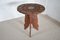 Small Hand Carved Folding Wooden Side Table 1