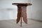 Mesa auxiliar plegable pequeña de madera tallada a mano, Imagen 5