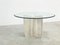 Travertine Dining Table, 1980s 1