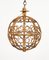 Midcentury Globe Hanging Light in Rattan and Bamboo, Italy, 1960s 8