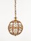 Midcentury Globe Hanging Light in Rattan and Bamboo, Italy, 1960s 11