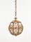 Midcentury Globe Hanging Light in Rattan and Bamboo, Italy, 1960s 2