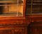 19th Century English William IV Flame Mahogany Library Breakfront Bookcase 8