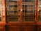 19th Century English William IV Flame Mahogany Library Breakfront Bookcase 7