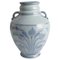 Art Nouveau Blue Floral Motif Vase from Upsala Ekeby, Sweden, 1930s 2