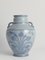 Art Nouveau Blue Floral Motif Vase from Upsala Ekeby, Sweden, 1930s 10