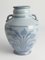 Art Nouveau Blue Floral Motif Vase from Upsala Ekeby, Sweden, 1930s 12