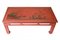 Chinese Chinoiserie Coffee Table in Red Lacquer 2