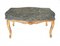 Louis XVI Coffee Table in Gilt Green Marble 1