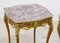 Louis XVI Side Tables in Gilt Marble 3
