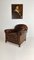 Antique Sheep Leather Club Chair, 1920s 4
