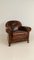 Antique Sheep Leather Club Chair, 1920s 13