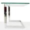 Glass & Chrome Side Table, Germany 2