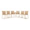 Soft Leather Chairs in Beige, Set of 6, Image 1