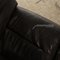 Vintage Leather Sofa Set in Black, Set of 2, Image 3