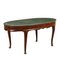 Vintage Table in Wood and Green Marble, 1950s 1