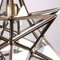 Vintage Star-Shaped Lamps in Brass and Glass, 1960s, Set of 2 5
