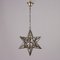 Vintage Star-Shaped Lamp in Brass and Glass, 1960s 1