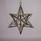 Vintage Star-Shaped Lamp in Brass and Glass, 1960s 3