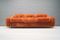 Italienisches Vintage Poppy Drei-Sitzer Sofa, 1960er 1