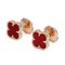 Sweet Alhambra 18K Rose Gold Earrings from Van Cleef & Arpels, Set of 2 4