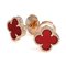 Sweet Alhambra 18K Rose Gold Earrings from Van Cleef & Arpels, Set of 2 3