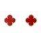 Sweet Alhambra 18K Rose Gold Earrings from Van Cleef & Arpels, Set of 2 1