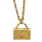Bag Chain Pendant Necklace in Gold from Chanel 2
