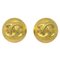 Button Earrings in Gold from Chanel, Set of 2 1