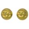 Button Earrings in Gold from Chanel, Set of 2, Image 1