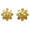 Flower Earrings in Gold from Chanel, Set of 2, Image 1