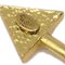 Goldene Herz-Brosche mit Pfeil und Bogen mit Strass von Chanel 4