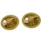 Gold Button Earrings from Chanel, Set of 2, Image 3