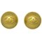 Gold Button Earrings from Chanel, Set of 2 1