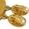 Hoop Dangle Earrings in Gold from Chanel, Set of 2 3