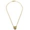 Halskette mit Medaillon-Anhänger aus Gold von Chanel 2