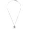 Silver Necklace Pendant with Rhinestone from Chanel 2