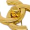 Turnlock Brooch Pin in Gold from Chanel 2