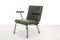 Gispen 1401 Armchair by Wim Rietveld in Green Leather, 1960s, Image 1