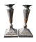 Antique Russian Candlesticks in Cut Steel Toula, Set of 2, Image 1