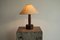 Lámpara de mesa Wabi Sabi de bambú y ratán, años 50, Imagen 2