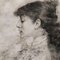 Sarah Bernhardt, Etching, 1896, Framed, Image 5