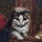 AVD Heijden, Cuatro gatos, 1880, óleo sobre lienzo, Imagen 3