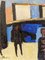 Figuren am Hafen, Malerei, 1950er, Gerahmt 10