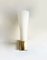 Brass and Opaline Wall Light, 1970s, Image 1